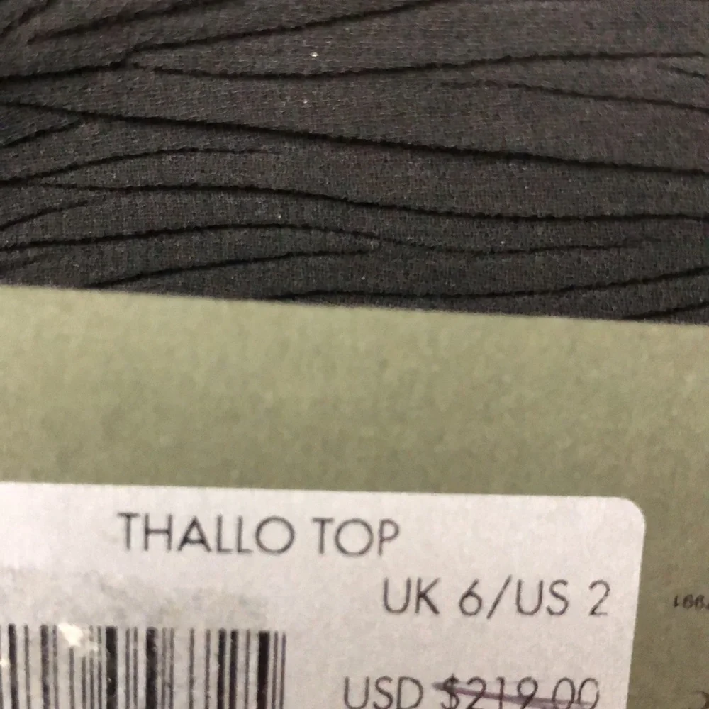 NWT, AllSaints  Thallo blouse , blk US sz 2 - Picture 6 of 11